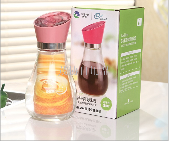 High quality glass leakproof seasoning pot custom health and environmental protection glass oil control pot only for foreign trade export only for foreign trade export