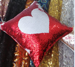 Magic sequined embroidered unicorn pineapple heart pillow cushion cover Application Scenario