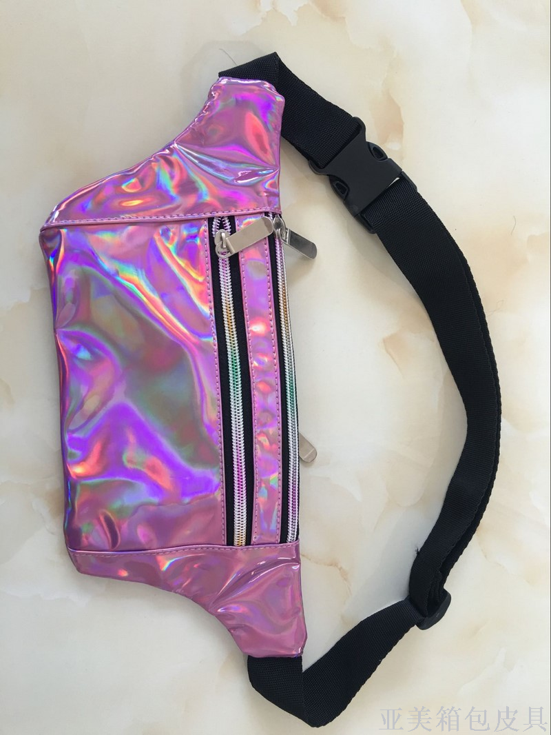 Explosive European And American High Quality Fashion Trend Laser Waist Pack Women's Outdoor Sports Waist Pack