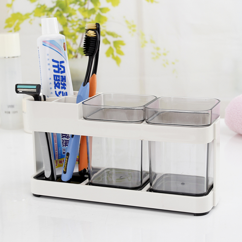 北欧简约牙刷架套装 浴室情侣牙刷置物架漱口杯洗漱牙膏盒牙刷座细节图