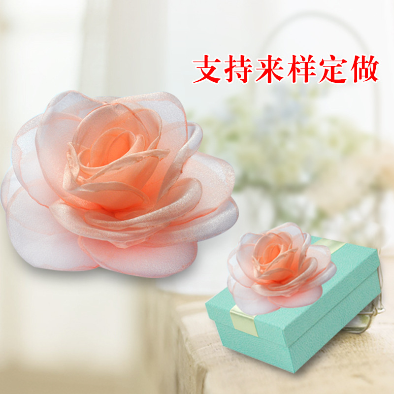 【厂家直销】爆款25片烧边花 手工鞋花 流行果冻凉鞋配件花头产品图