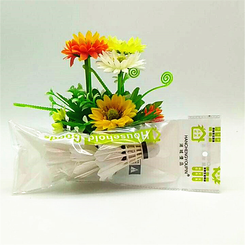 Sunshine self-produced self-marketing bag containing 3 badminton feathers strong and durable portable sports necessary