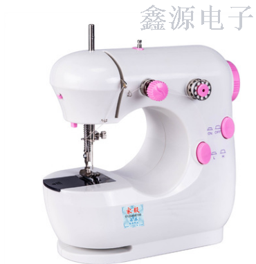 缝纫机家用301型 迷你隙电动小型双线双速多功能衣车吃厚筒缝