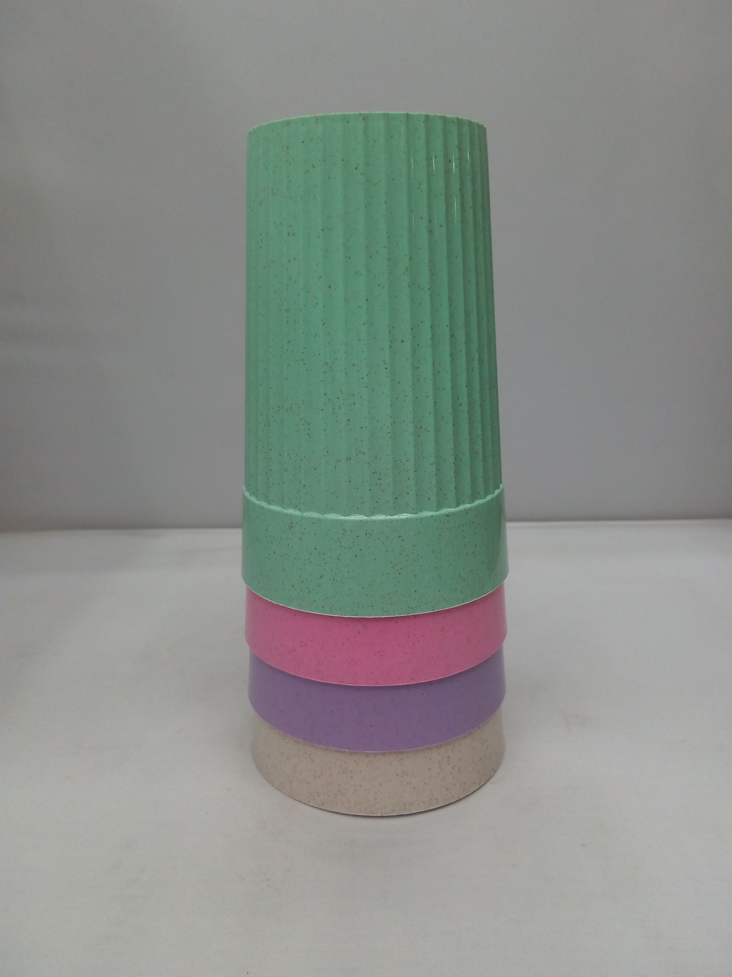 Wheat straw mouthwash simple toothbrush cup water cup Creative plastic mouth cup drinking cup plastic 08B-6837