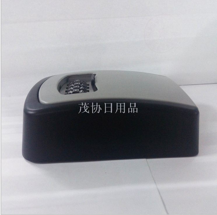 A 4-digit password aluminum alloy wall-mounted arc-shaped key and password box for lock factory production sites details Picture