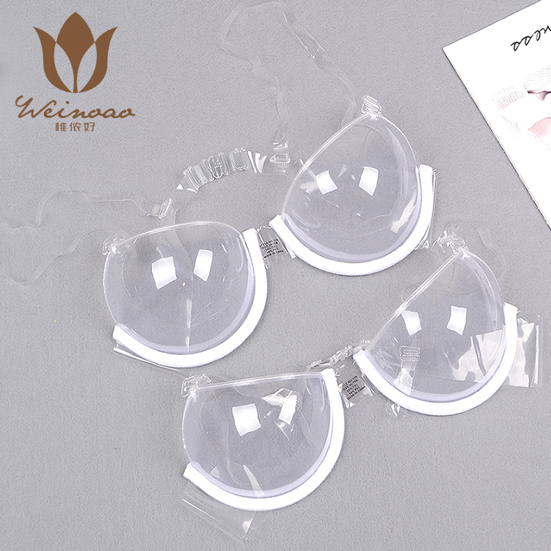 transparent bra性感透明文胸 免洗隐形塑料内衣nu bra