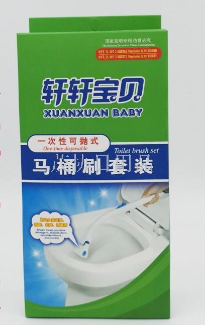Japan SC Johnson disposable flushable disposable toilet brush replacement head toilet squat stool wall no dead corners degradable only for foreign trade sales only for foreign trade sales