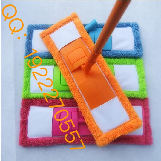 Microfiber flat mop telescopic rod flat coral velvet mop Chenille mop rotating mop thumbnail