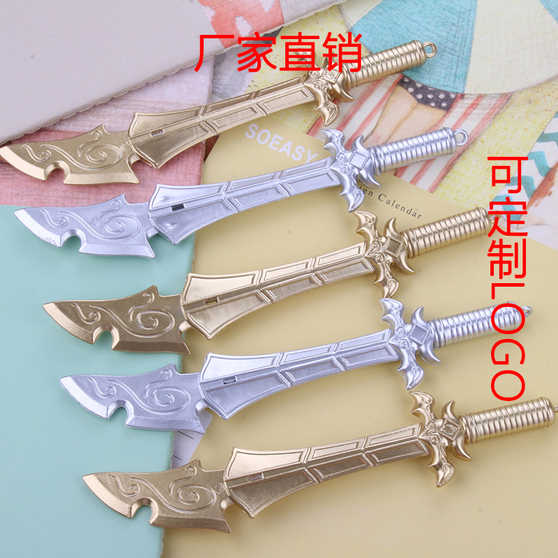 South Korea creative cartoon hero League Baodao shape neutral pen students write learning black pen