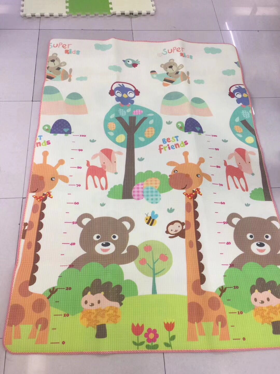 0.5cm thick double-sided XPE children's eco-friendly crawling mat, baby mat, outdoor mat, picnic mat details Picture