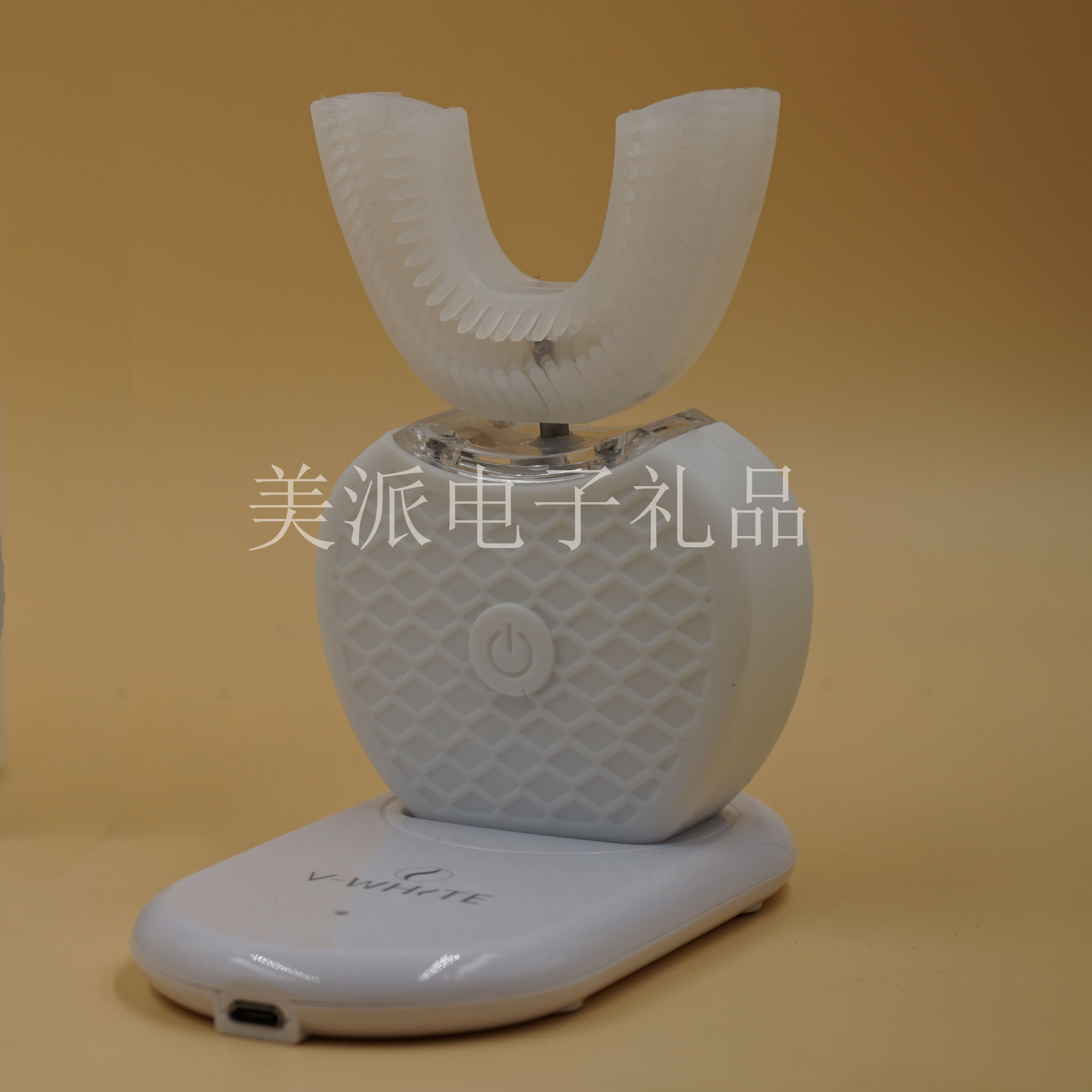 New silicone teeth whitening device, smart lazy person sonic silicone electric toothbrush, fully automatic teeth cleaner