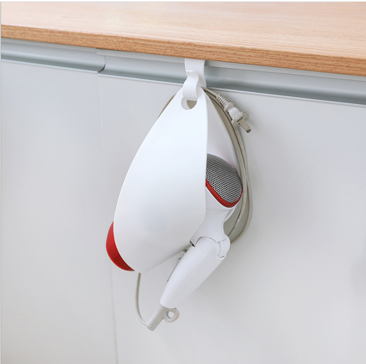 Creative hanging rack for bathroom hair dryer storage, hair dryer storage rack, shelving rack, hanging ring hook storage rack Specification image