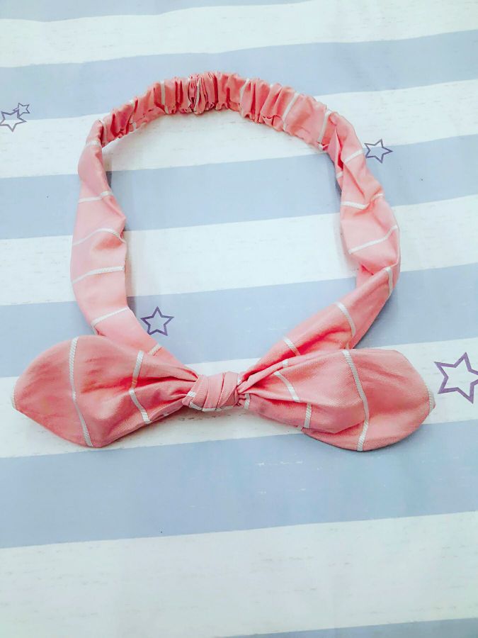 Ten yuan multi Korean fabric cross knot ear free headband Specification drawing