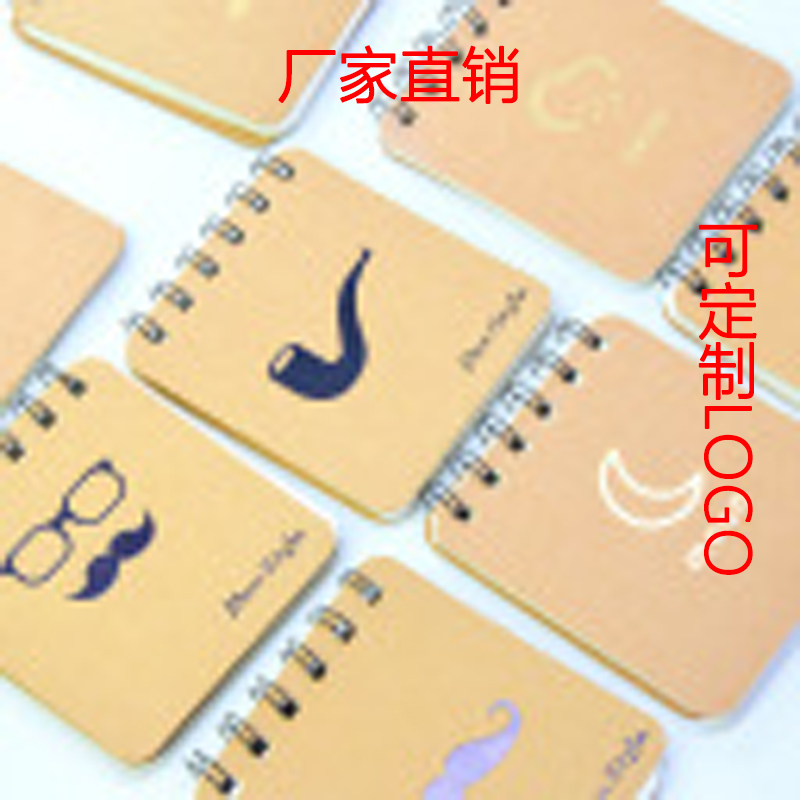Creative stationery English style gentleman glasses beard coil book notebook Notepad Graffiti book portable book