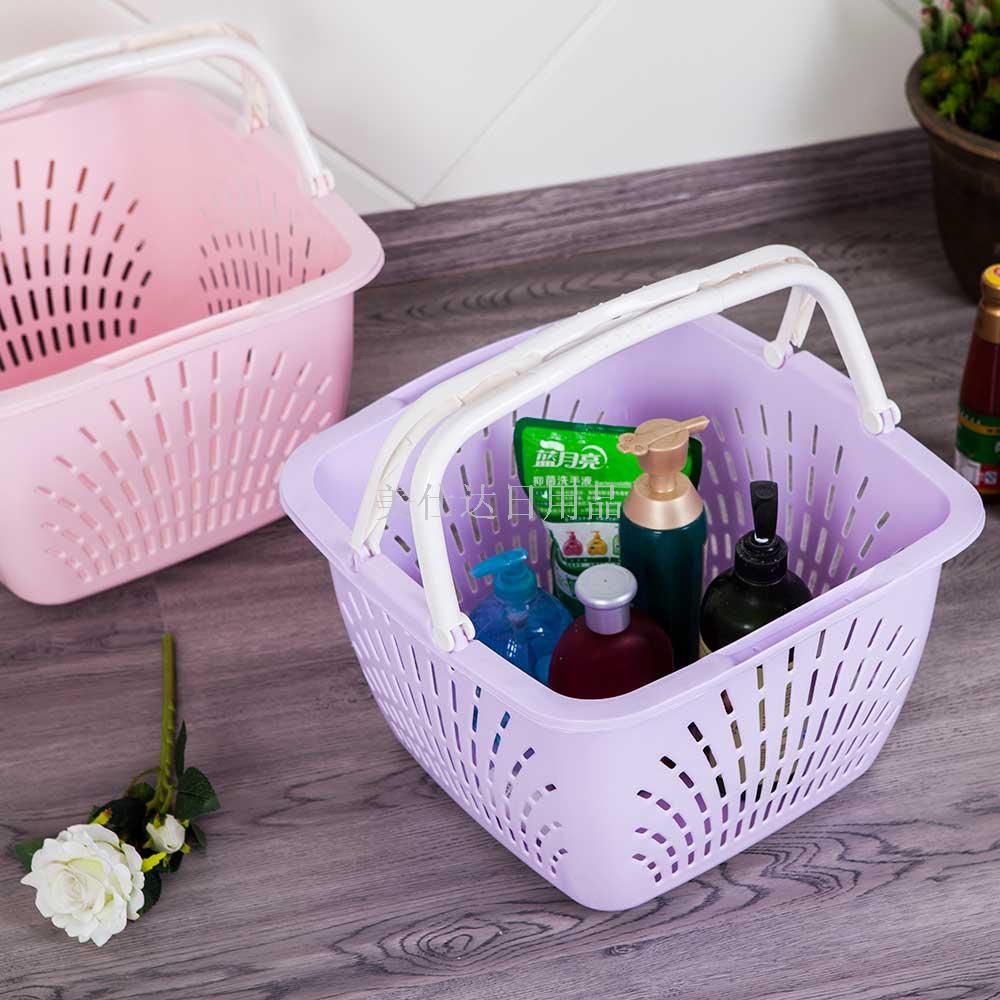 手提塑料脏衣篮 浴室收纳篮 家居塑料筐033