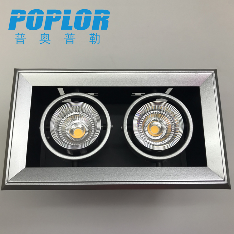 LED Gall light LED grille light 7W*2 double head bean gall light concealed COB spot light
