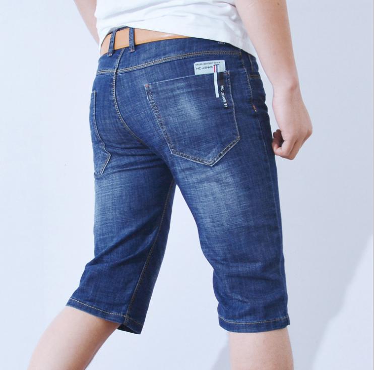 Men's denim shorts for summer 2018 Fashion trend Quarter shorts