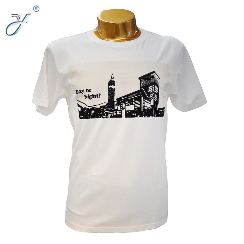 Custom fashion T-shirt Europe and the United States casual clothing short-sleeved men's T-shirt solid color crewneck shirt luminous graphics