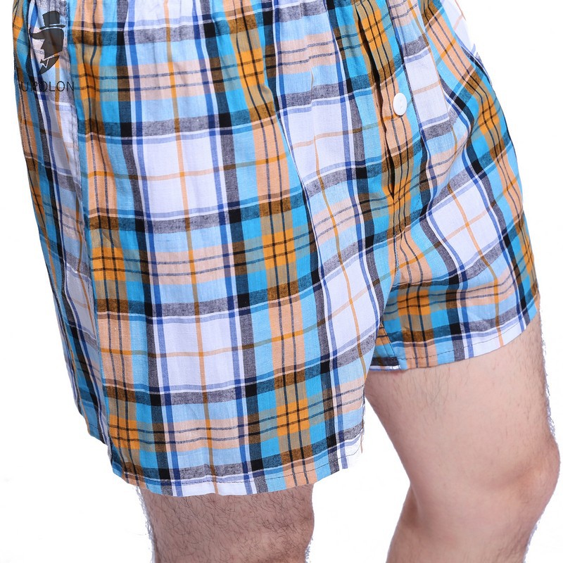 厂家直销 阿罗裤男士内裤平角纯棉宽松透气家居短裤四角裤睡裤产品图