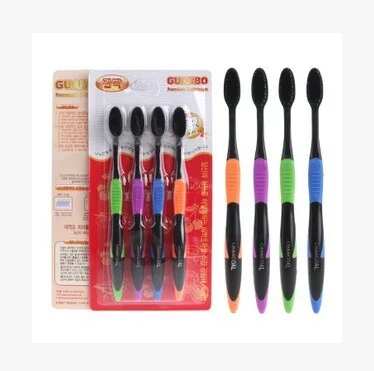 Korea toothbrush bamboo charcoal black bristles can be customized quality super good Korean toothbrush wholesale thumbnail