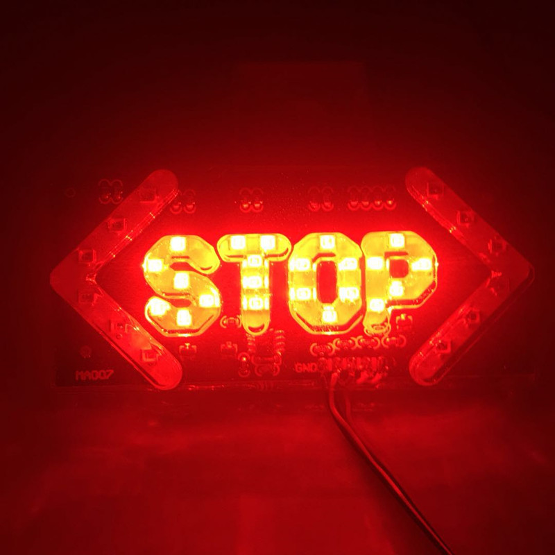 Motorcycle LED flashing taillights, ultra-bright brake lights, 12V and 24V universal warning lights, turn signals, and colored lights Specification drawing