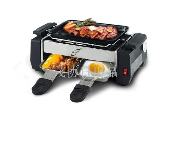 Home smokeless couple Korean-style small mini student teppanyaki electric grill