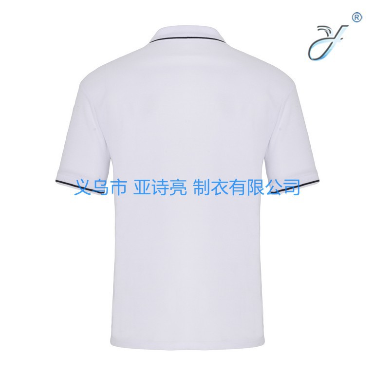 Solid-color polyester-cotton lapel polo shirts, custom work clothes, T-shirts, advertising shirts, event cultural shirts, printed work clothes details Picture