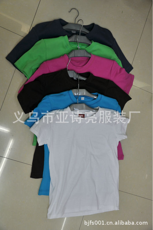 Stock cultural T-shirts, children's T-shirts, women's blank short-sleeved pure cotton casual T-shirts details Picture
