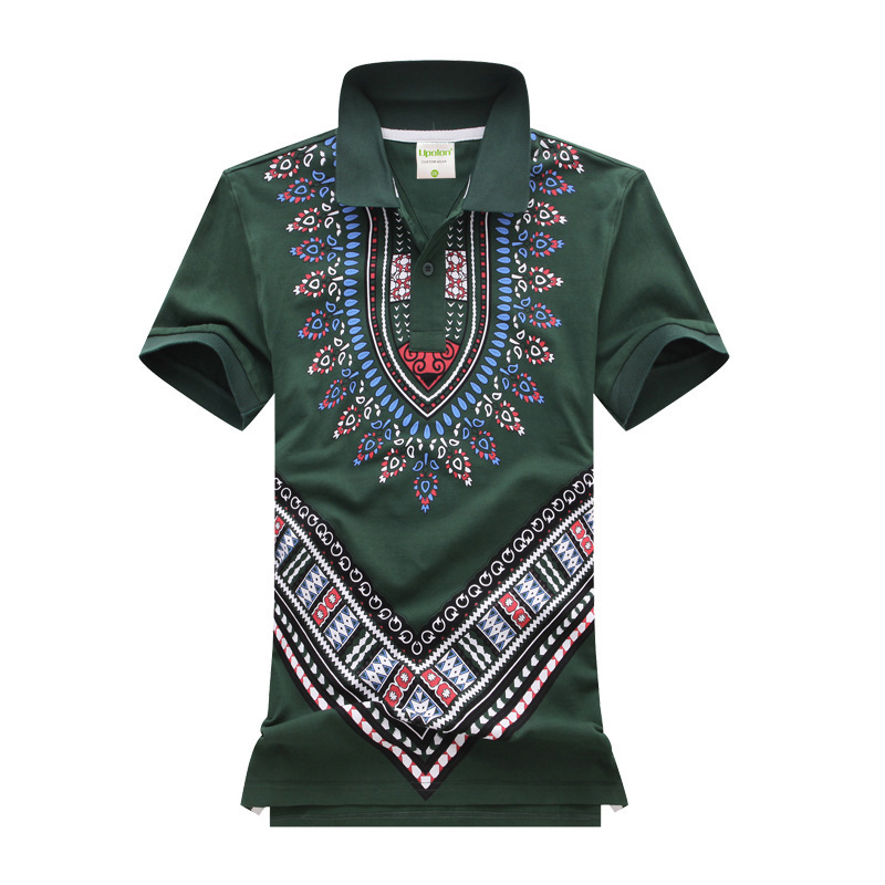 高端订制商务民族风珠地翻领Polo衫工作服短袖广告衫T恤产品图