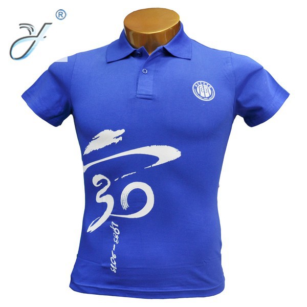 Custom-made fine cotton elastic lapel men's advertising polo shirt work uniform solid color short-sleeved Lycra T-shirt cultural shirt details Picture