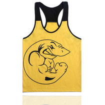 Factory direct selling men's vests GYM sports bodybuilding vests tight elastic color Modal
