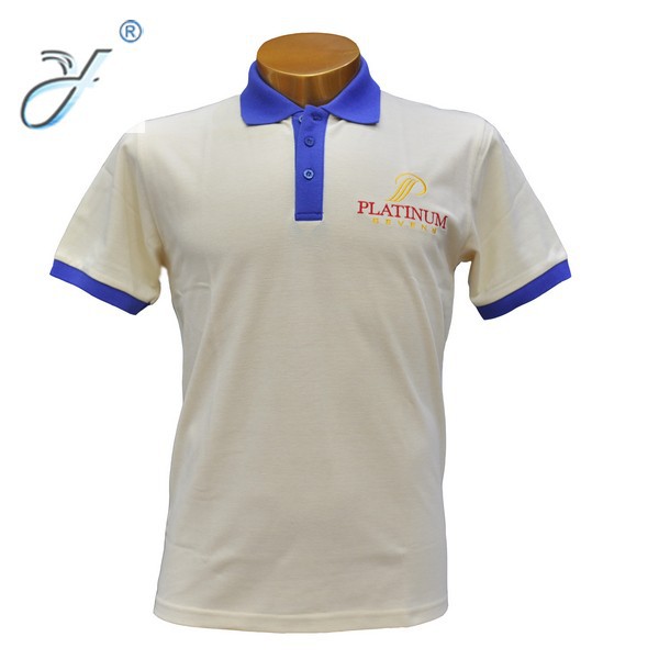 Haute couture combed cotton lapel men's polo shirt straight leg work clothes solid color short-sleeved T-shirt advertising culture shirt