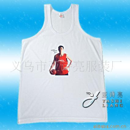 Quick delivery from stock cotton vest black, white and grey advertising shirt all cotton