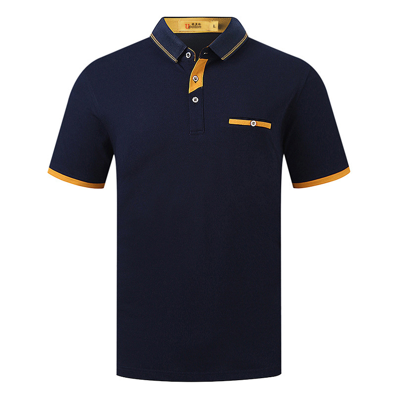 Lapel men's business T-shirt polo shirt, summer new short-sleeved T-shirt cultural shirt custom logo advertisement Application Scenario