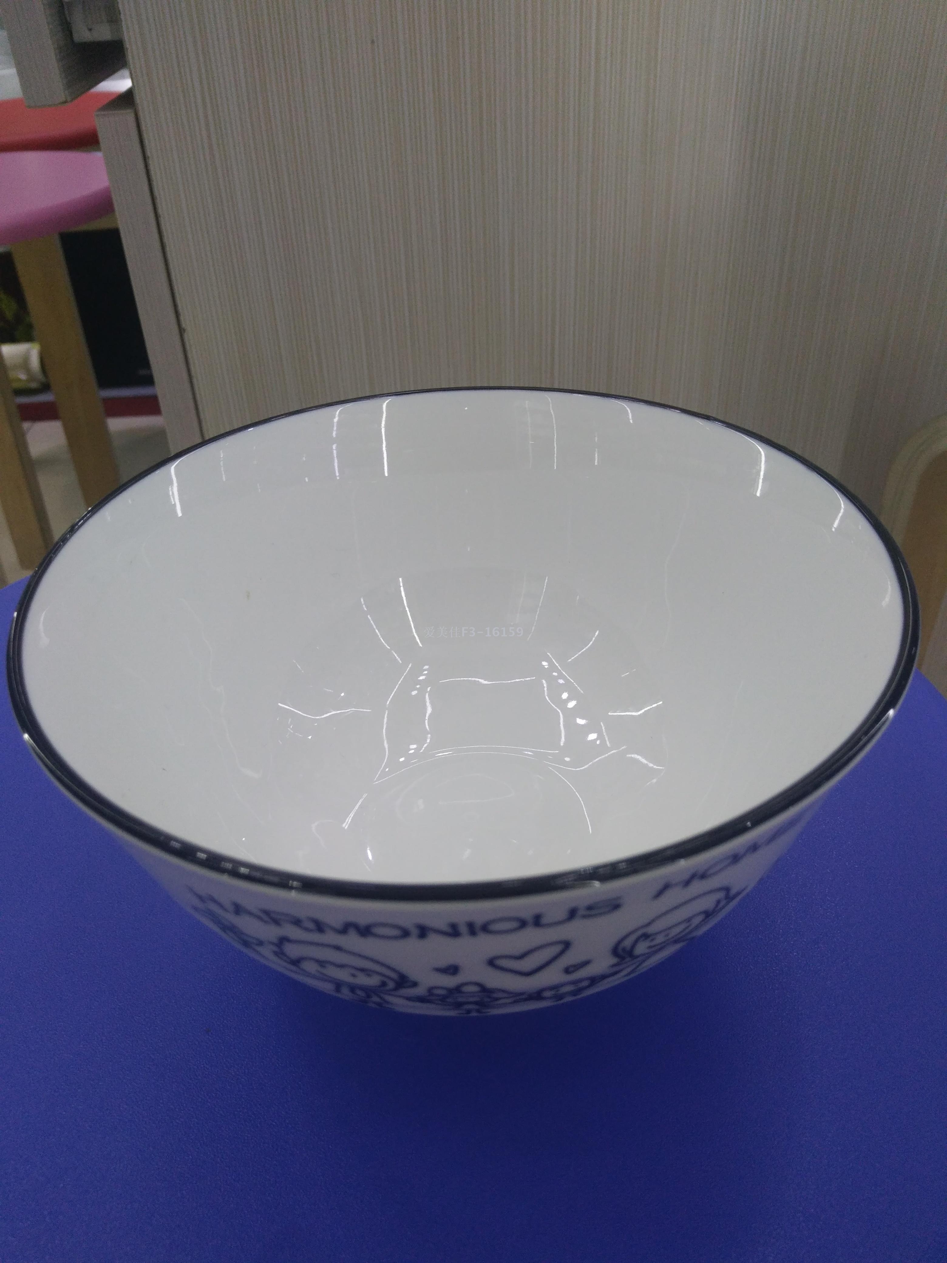4.5-5-5.5 inch high white printed bowl details Picture