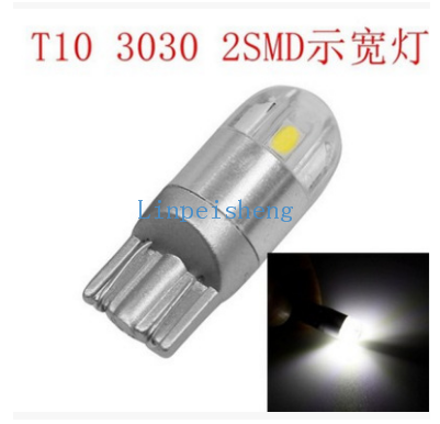 新品汽车led t10 3030小插泡2led示宽灯 门边灯