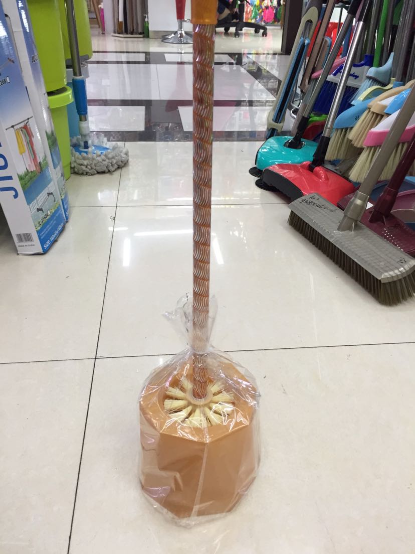 Threaded toilet brush toilet brush cleaning brush