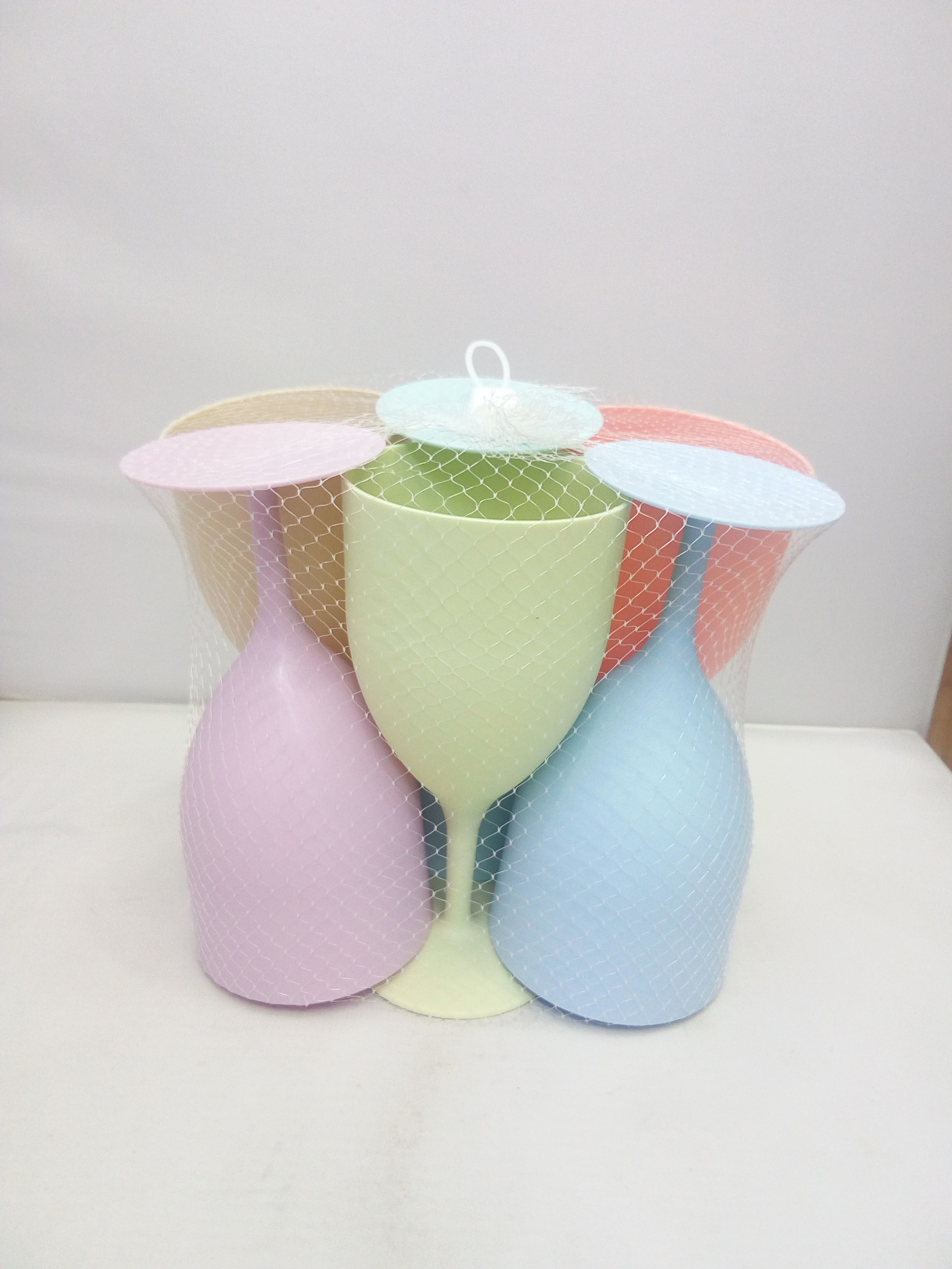 Highball cups, beverage cups, plastic cups, juice cups, 6 per bag, 13-5, 14-15 details Picture