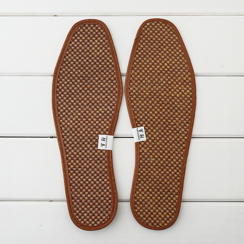 Factory direct sales of men's large-sized deodorizing insoles, sweat-absorbing and breathable massage insoles, all-season compatible anti-odor insoles details Picture