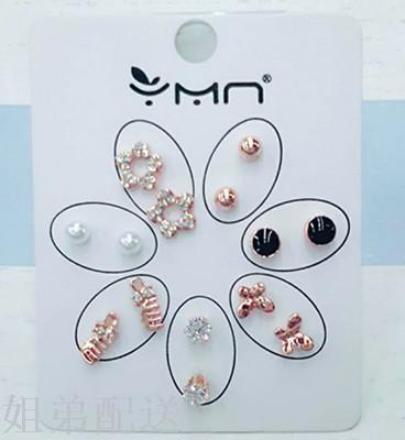 Seven pairs of fashionable Korean earrings for more than 10 yuan details Picture