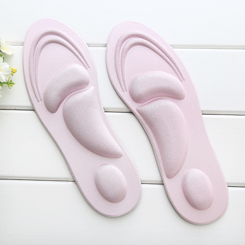 4D Women's arch flat shoes and high heels insoles are breathable, comfortable, deodorizing, soft, shock-absorbing and available for cutting. Wholesale in stock Specification image