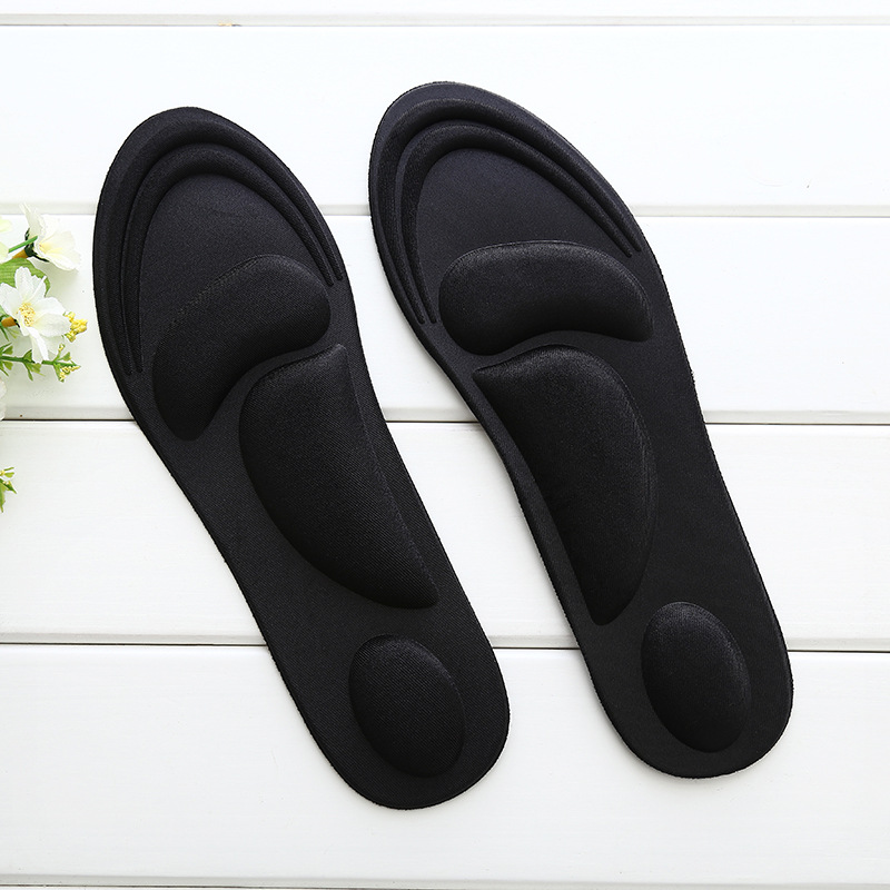 Wholesale 4D sports insoles, breathable, sweat-absorbing, deodorizing arch pads, anti-odor, soft, shock-absorbing and Haibo granule massage insoles Specification image