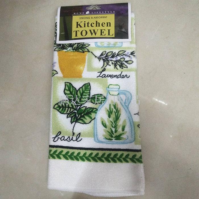 Fruit-printed dishcloths kitchen products oil - free and hair - free dishcloths