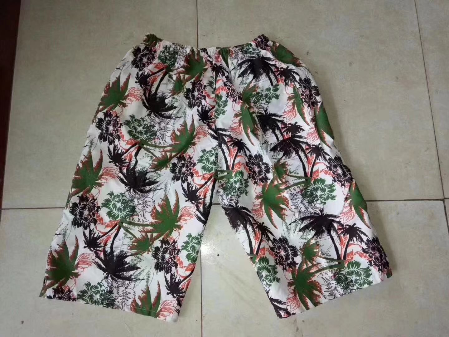 The new beach pants are on sale in three sizes seven