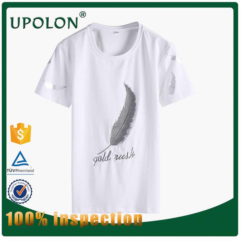 现货供应无领休闲短袖快速定制男式T恤文化衫广告衫细节图