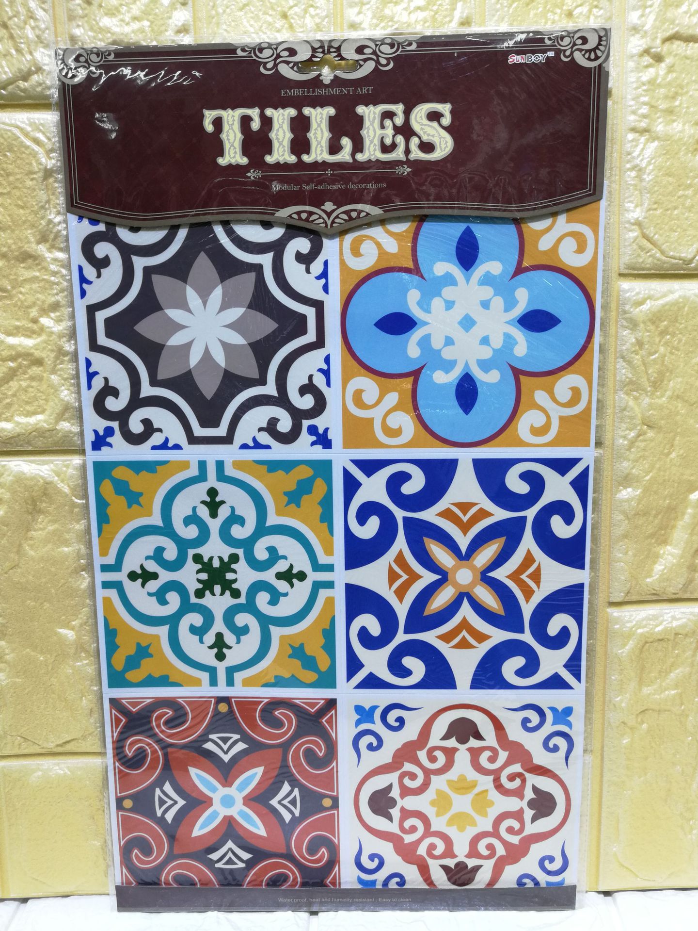 Jiamei Paper Products Office Culture Learning Stationery Stickers, craft stickers, new ethnic-style PVC wall stickers, tile stickers, self-adhesive stickers, kitchen stickers