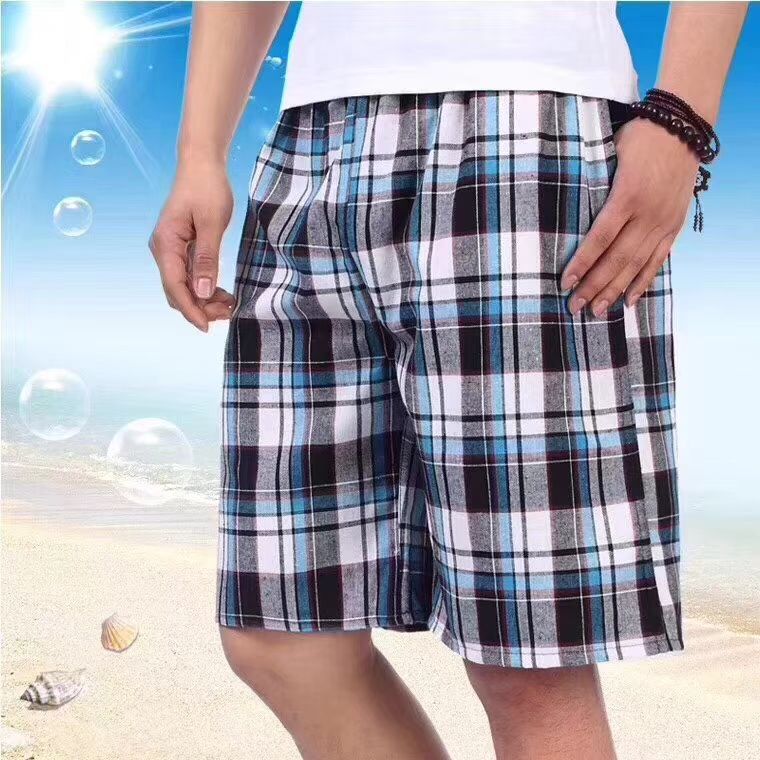 New cotton plaid pants are on sale