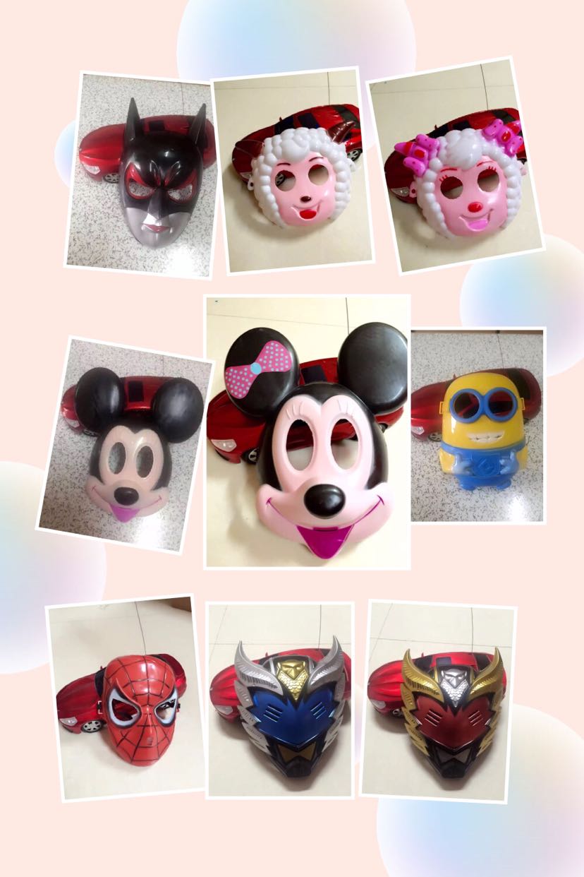 卡通面具款式多多