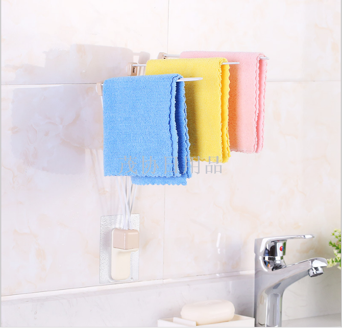 Seamless stickers tieyi three - tier towel rack storage rack rack