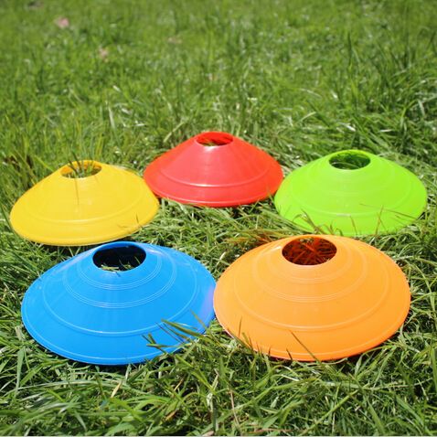 Football logo plate, obstacle logo plate, marker road sign, football training equipment set details Picture